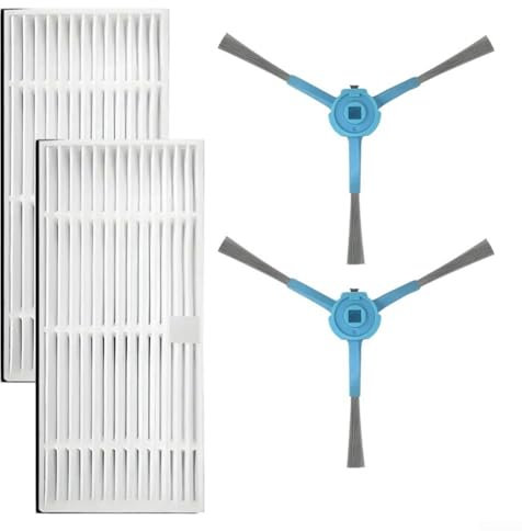Juego de cepillo lateral y filtro de repuesto para aspiradora Cecotec para Conga 9590 9990 AI, mejora tu rutina de limpieza