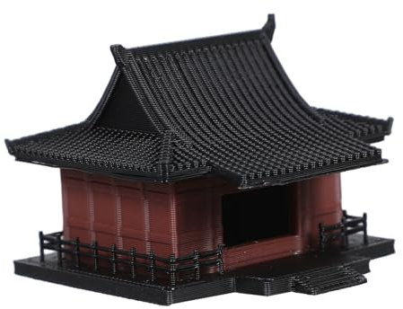 iplusmile Statua Mini Padiglione Vintage Stile Cinese in Plastica Scultura Artistica Per Decorazione Casa Ufficio e Giardino Ornamento Tradizionale Culturale Feng Shui