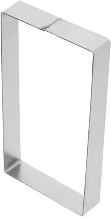 DIYEAH Stampo Rettangolare Per Torte in Acciaio Inox Anello Per Mousse Stampo Per Pancake Pasticcini e Torte Mousse