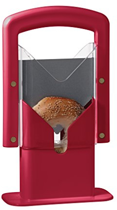 Hoan The Original Bagel Guillotine Trancheuse universelle Rouge 23,6 cm