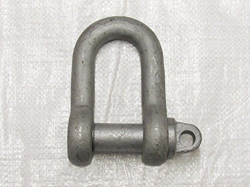 5 Ton Galvanised Large Dee Shackle With 32MM Screw Pin To BS3032