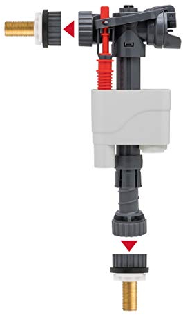 Wirquin 10723731 Chasse d'eau wc robinet flotteur à alimentation latérale et basse Doblo, gris