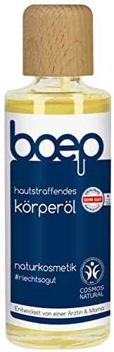 boep Hautstraffendes Körperöl | Öl gegen Schwangerschaftsstreifen | Vegane Naturkosmetik | Schwangerschaftsöl für straffere Haut | Klinisch getestet mit nachweislichem Effekt (125ml)