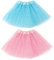 EUPSIIU 2 Stück Tutu für Mädchen 3-lagig Prinzessin Ballettrock, Tutu Klassisch, Minirock Tanzkleid Partykleid Tütü, Ballettkleidung Damen, Prinzessin Tüllrock, für Dress Up Party, Ballett