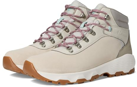 Columbia Women's Newton Wander, Waterproof Mid Rise Trekking and Hiking Boots, Cloud Grey/Cool Green, 5.5