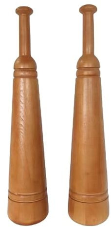 Clubbell Palos Indios 4.4lbs 8.8lbs Madera Maciza, Entrenador De Fuerza De Brazos / Hombros Para Hombres Mujeres Equipo De Entrenamiento Para Todo El Cuerpo, 1 Par(8.8lbs/4kg Each Club-Set of 2)