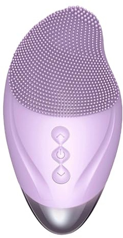 Cepillo de limpieza facial - Masajeador facial recargable, limpiador exfoliante eléctrico | Dispositivo de limpieza facial de silicona, cepillo de limpieza facial vibratorio resistente al agua