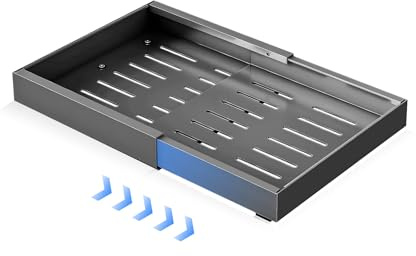 Torchesy Cajones Extraibles Para Cocina,No Requiere Perforación Organizador Cajones, Ampliable Pull Out Cabinet Organizer Cajon Telescopico Adhesivo Para Cocina Baño Armario 32-52x42x7cm(1, Gris)
