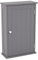Bath Vida Priano Badezimmerschrank, Einzelschrank, Wandmontage, Aufbewahrungsschrank, Regal, Grau