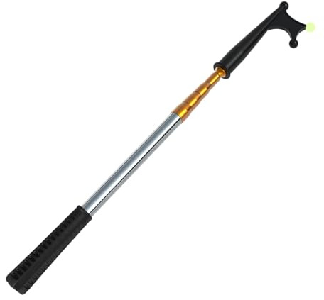 KOMCLUB Gold Stainless Steel Telescopic Boat Hook, with Luminous Beads