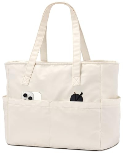 oscaurt Tote Bag Large Travel Work Bag with Zipper Laptop Compartment Waterproof Shoulder Handbags Gifts for Women