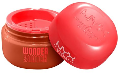 NYX Professional Makeup Polvere Libera Fissante, Finish Glow a Lunga Tenuta, Formula Arricchita con Peptidi e Tè Verde, Wonder Snatch Powder, Cacao Craze, 6 g