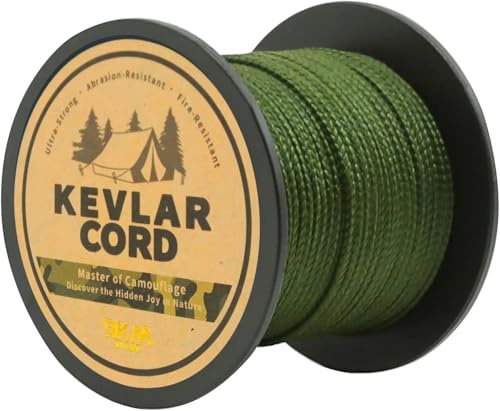 9KM DWLIFE Fil de pêche tressé en Kevlar - Résistance à la traction supérieure et haute résistance - Résistant à l'abrasion - Ignifuge - Corde multi-usages - 150 lb-1000 lb - Outils de plein air
