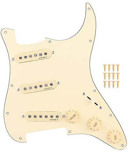 Pickguard für E-Gitarre, mit Prewired SSS Pickups, Alnico V Magnet Pickguard für E-Gitarre für Professio...