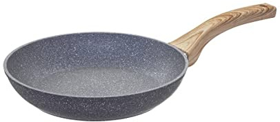Smidd aluminiumstekpanna med stenutseende 24 cm