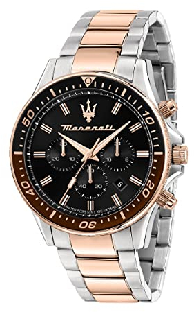 Maserati Orologio Uomo, Collezione SFIDA, in Acciaio, PVD Oro rosa - R8873640009