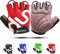 KONVINIT Fahrradhandschuhe Herren Damen,MTB Handschuhe Fingerlos,Radhandschuhe für Rennrad und Mountainbike Atmungsaktiv Rutschfestes,Fahrrad Handschuhe Freizeit für Männer und Damen,Red M