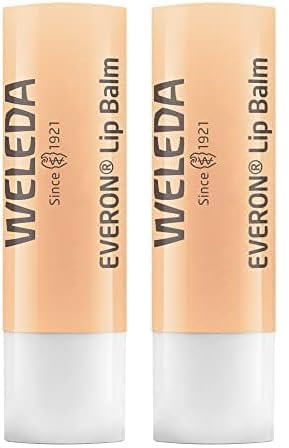 WELEDA - Soin des Lèvres Everon - Baume à Lèvres - Apaisant et Protecteur - Stick de 4,8 g (Lot de 2)