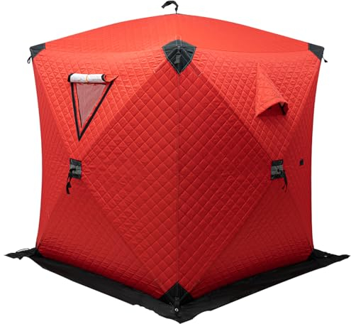 Winterzelt 2 Personen Warm, Tragbarer Angelzelt, Thermisches Zelt, Arbeitszelt, Wind und Schnee Widerstehen, für Camping, Wandern, Angeln, Familienfeiern