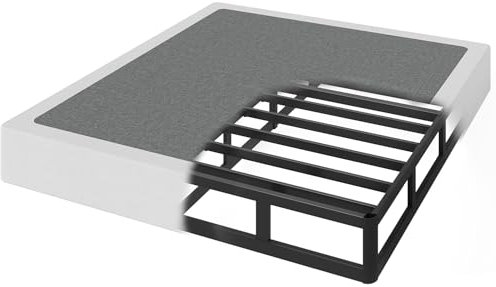 OSASET Queen Box Spring, 7 Inch Box Spring for Queen Bed, 3000 lbs Heavy Duty Metal Frame Mattress Foundation with Fabric Cover, Easy Assembly-Noise Free