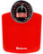 Adamson Hybrid - 2-in-1 Digitale & Analoge Körperwaage bis 180 kg - Dickes Hartglas - Extra Große Anzeige - Einfach Ablesbare Digitale Personenwaage- NEU 2025 - Rot