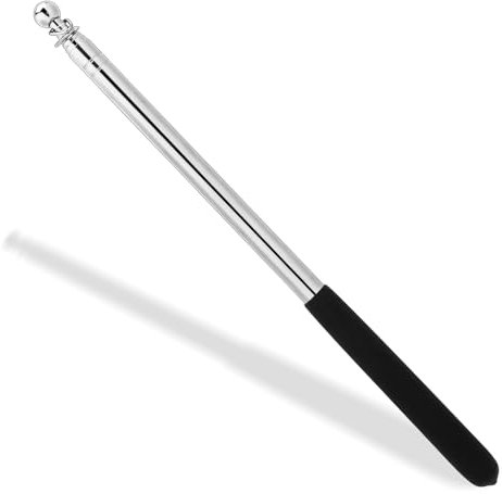 Bewudy Teleskop Fahnenmast, Handheld Teleskop 1,6m Fahnenstange Teleskopschlagstock Fahnenmast Fahnenstange Ausziehbar Teleskopstab Teleskopmast für Lehrer Reiseleiter Camping Ausflüge Wettbewerbe