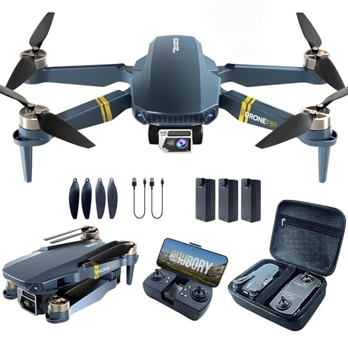 Drone with Camera 4K for Beginners, 2650ft (800m) Control Range, Super Endurance Foldable WiFi Quadcopter with Brushless Motor, 84 Mins Flight Time (3 Batteries), Auto Hover & Auto Follow