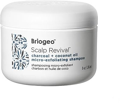 Briogeo Scalp Revival Exfoliator Charcoal Shampoo, Treatment for Dry & Itchy Scalp, Clarifying Shampoo for Build Up - 236ml