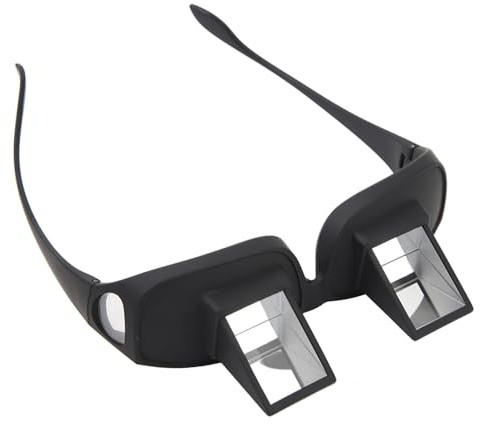 Occhiali Pigri Occhiali con Prisma a 90 Gradi per Sdraiarsi Leggere Guardare la TV, Vetro Ottico Ad Alta Definizione, Ridurre L'affaticamento degli Occhi, Interni Spaziosi