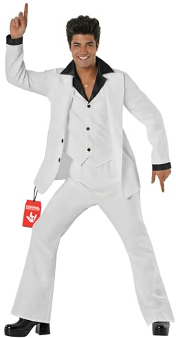 Morph Deguisement Annee 70 Homme, Deguisement Disco Homme, Déguisement Année 70 Adulte, Déguisement Chanteur, Costume Halloween Adulte, Costume Carnaval M