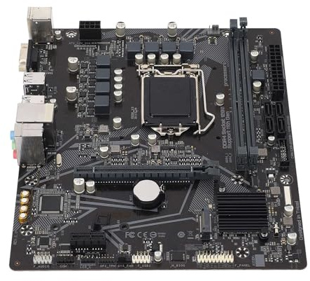 H510M S 2 LOMPLAY, LGA 1200 para CPU de Core 11/décimo Gen, 64GB DDR4, PCI-E 4.0, Interfaz M.2, Salida VGA, 1GBE LAN, 7.1 Audio, M-ATX