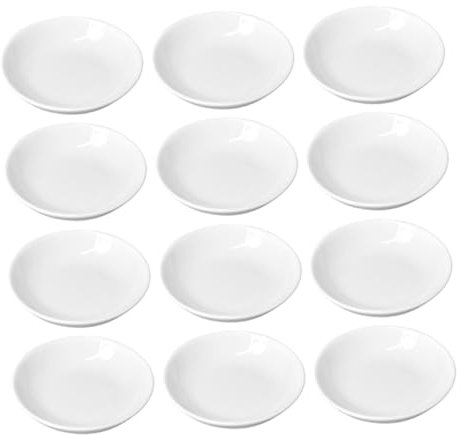 SHINEOFI Bandejas Apilables Para Mezclar Pintura, Platos Redondos De Acuarela, Bandeja Para Pigmentos, Platos Pequeños De Plástico, 12 Uds.