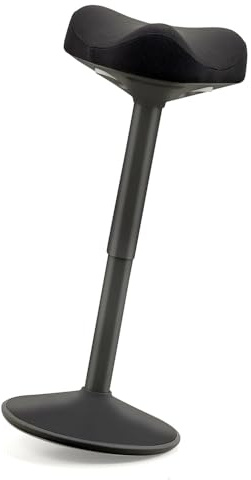 Taburete ergonómico basculante, Mejora la Postura, Base abovedada Antideslizante, Asiento Confort Acolchado en Forma de sillín, Altura Ajustable, Asiento de pie, Trabajo de Oficina, hogar, Dibujo