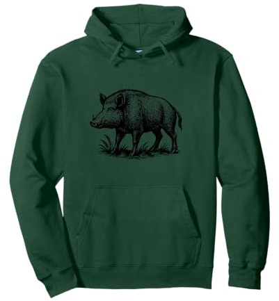 Regalo de Caza de jabalíes, Traje de Cazador de Cerdos Salvajes Sudadera con Capucha