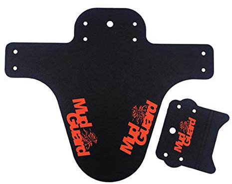 Guardabarros, guardabarros Downhill, protección contra salpicaduras con 4 bridas para cables, guardabarros delantero y trasero compatibles para bicicleta MTB