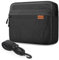 SIMTOP Borsa per tablet 11 pollici,Borsa a tracolla per tablet, lavoro quotidiano,Borsa a Tracolla multitasche impermeabile da uomo in poliestere(Nera)