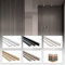 HEXIM 2,7m Lamellen MDF Holz - Lamellenwand Raumteiler Top Design Holzlamellen Wandverkleidung - (16 Stück - Black Edition) 3D Wandverkleidung Diele Küche