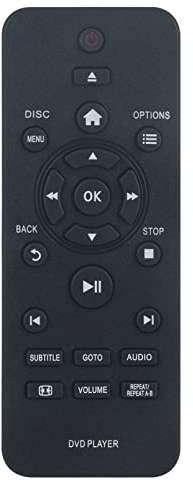 ALLIMITY RC-5721 Télécommande Remplacer pour Philips DVD Player DVP2800/12 DVP2850/12 DVP2850/62 DVP2880/12 DVP2880/58 DVP2850/51 DVP2852/12 DVP-3950 DVP2850/58