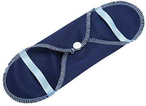 Lot de 8 Serviettes Menstruelles, Serviettes Hygiéniques Réutilisables, Doublure en Tissu Hygiénique Imperméable avec Poche Humide Lavable, Respirant Doux Imperméable Réutilisable pour Femme