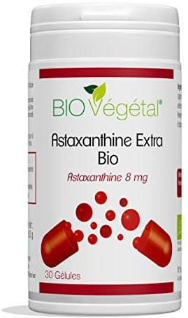 Phytosud Astaxanthine Extra Bio - Extrait de Haematococcus Bio Pluvialis titré à 80mg dont 8mg Astaxanthine - Antioxydant 100% Naturel - 30 gélules - Cure de 1 Mois