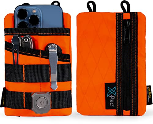 VIPERADE VE3 X-Pac EDC Pouch Klein EDC Werkzeugtasche Organizer Tasche Pocket Organizer Nylon Multitool Tasche Klein für Taschenlampe Multitools Stift Notizbuch-Orange