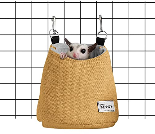 backlight Custodia per petauro dello Zucchero - Letto Scoiattolo per Gabbia,Custodia per Amaca Sugar Glider per e Giocattoli per Gabbie, per Piccoli Animali in Caldo Pile per criceti