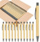 Wisboey 100 Stück Bambus-Stifte, Großpackung, Bambusstifte, Gravur, Kugelschreiber, Geschenkstift, Großpackung, Hohe Qualität