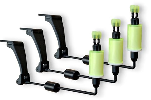 3 TBNS Bite Indicator Swingers Carp fishing Tackle for Bite Alarms and bank sticks (Green)