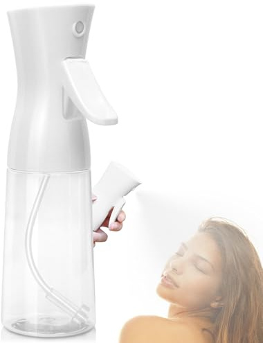 Fun Gift Spray Bottle For Hair,Continuous Water Mister for Hairstyling, Salons, Cleaning, Plants,Essential Oil Scents,Ultra Fine Mist Sprayer,6.8 OZ /200 ML-White(Christmas Gifts)