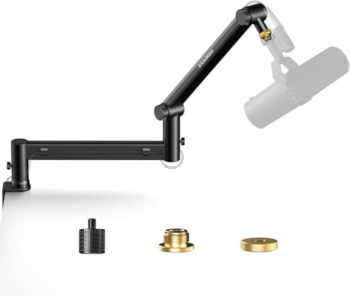 Microphone Arm,Aokeo AK-58 Desk Low Profile Mic Boom Arm Stand,Suitable For Blue Yeti,Snowball iCE,HyperX QuadCast,SoloCast,Elgato Wave,Etc