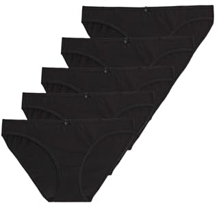 Marks & Spencer Braguitas Bikini de Algodón con Lycra® para Mujer Pack de 5, StayNew™