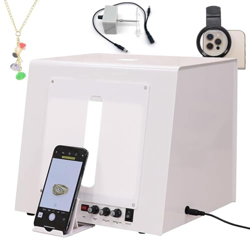 Mini scatola luminosa professionale per studio fotografico con illuminazione regolabile per gioielli e piccoli oggetti