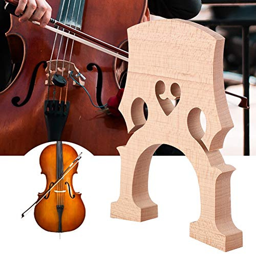 Jelquix Maple Wood Cello Bridge Ersätter Hållbart Lätt Tillbehör för 1/2 1/4 /8 Cellos (Cellopiano kod /4)