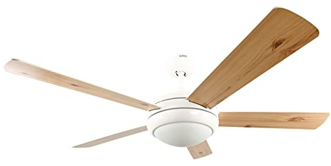 AireRyder Deckenventilator Ursa Weiß Flügel Weiß / Pinie mit Beleuchtung und Fernbedienung